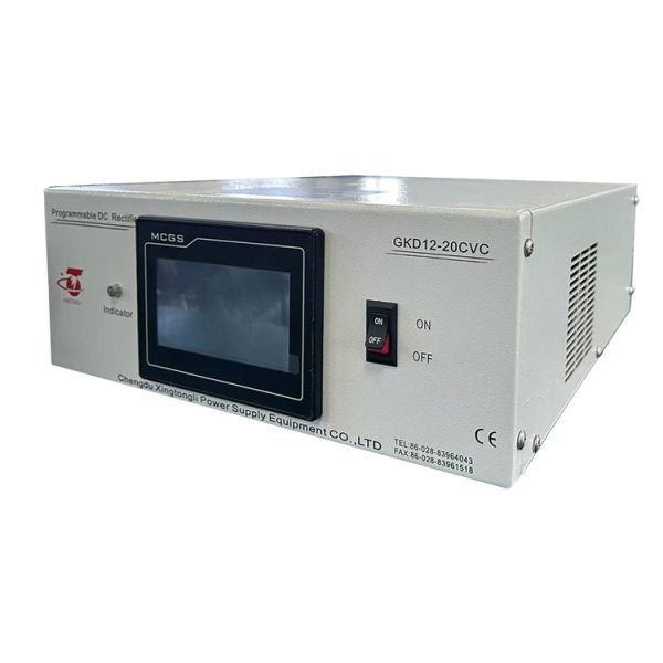Quality AC Input 220V 1 Phase 12V 20A Copper Plating Rectifier with Touch Screen RS-485 CC CV Switchable IGBT for sale