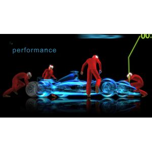 Pepper Ghost Projection Hologram Foil 3D Transparent Holographic Foil