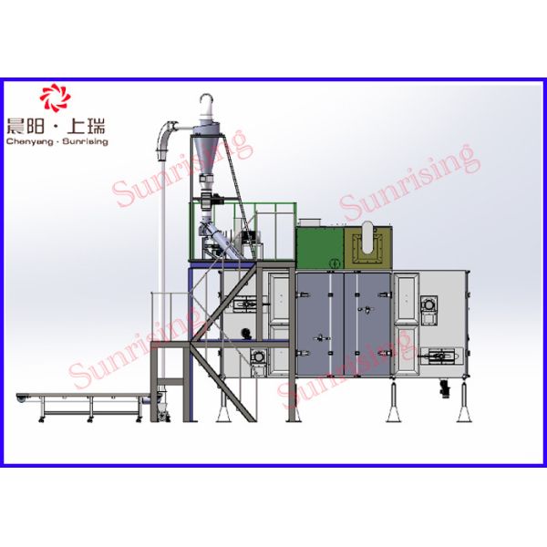 Double Screw Extrusion Corn Chips Making Machine , Corn Flour Food Extruder Machine