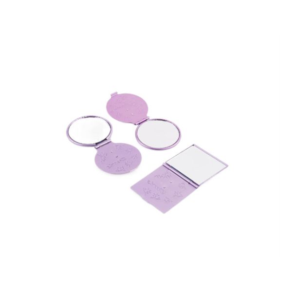 Aluminum Round Small Foldable Mirror Foldable Travel Compact Mirror Square