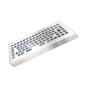 Stand Alone Metal Industrial Desktop Keyboard With Customizable Language Layout