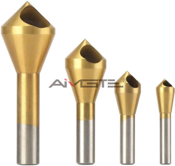 HSS Slanting Hole Countersink Drill Bit Deburring with Rounded Oblique Hole and