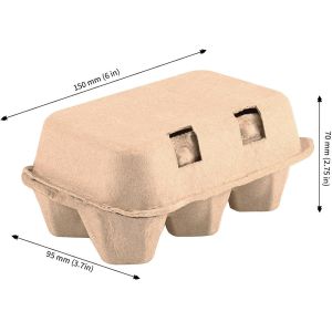 biodegradable sustainable Paper Pulp Egg Cartons 3x4 Style Vintage Blank Egg