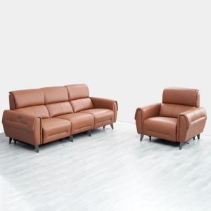 BN Italian Minimalist Leather Functional Sofa Sectional Combination Electric
