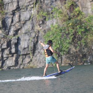 BluePenguin Motorized Carbon Fiber Jet Surfboard Max Speed 60km/h and Customized