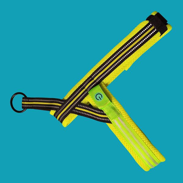 No Pull Reflective Dog Harness Vest Padded LED Skin Friendly With Adjustable