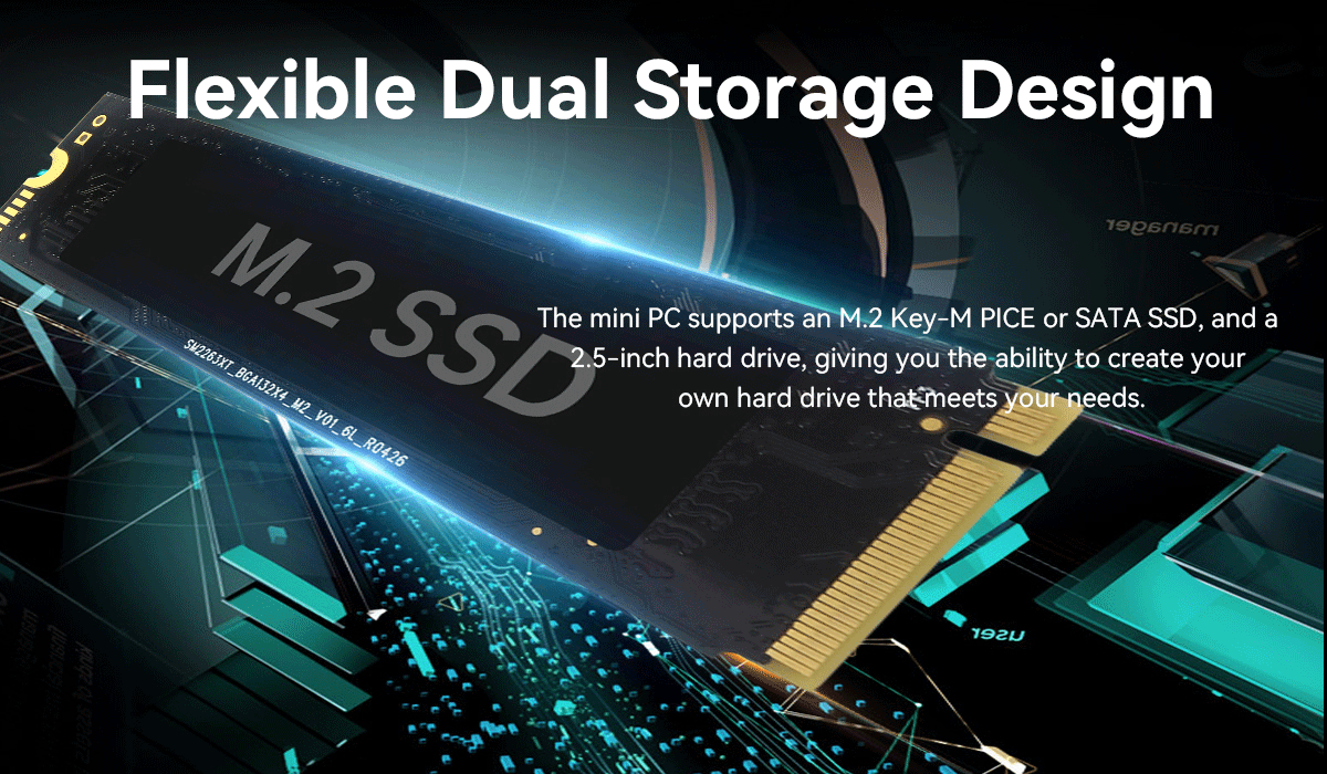 Linux Fanless PC With Dual COM M.2 Storage Industrial Intel J6412 Mini PC