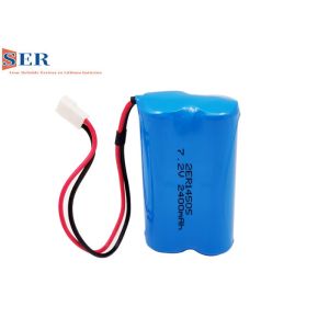 2ER14505 2S1P Li SOCL2 Battery ER14505-2S 7.2V 2400mah Wire Connector For Meter