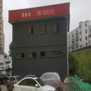 Two Storey Prefabricated Light Steel Structures Building Construction For Fire