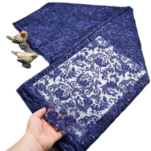 Wholesale Embroidered Mesh Tulle Lace Glitter Decoration Guipure Lace African Chantilly Lace from china suppliers