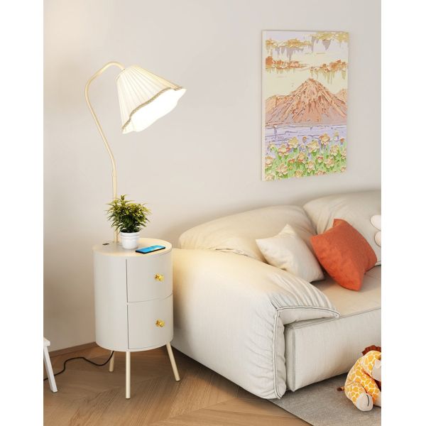 Modern Simple Shelving Floor Lamp Bedside Table Drawer Lamp For Bedroom Living Room Sofa