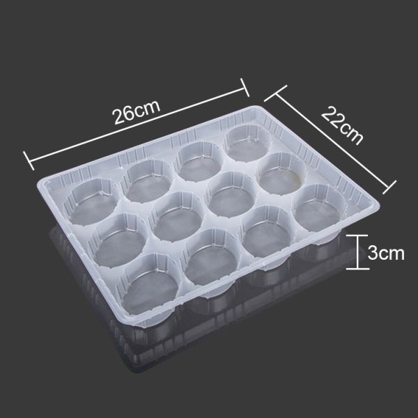 Multi Compartment 26*22*3cm Plastic Pastry Packaging