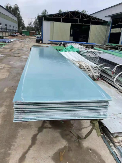Flat Fiberglass Smooth FRP Panel Used For RV Materials 300 - 500MPa Tensile
