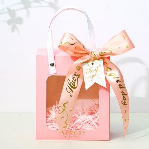Custom Paper Gift Bag With Handles Reusable For Grocery 10kg Capacity
