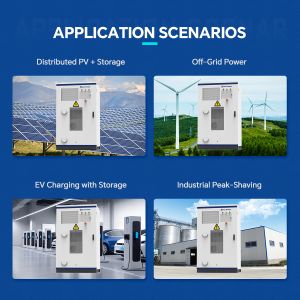 200kWh 120kWh 60kWh Hybrid Energy Storage Cabinet On-Grid Off-Grid All-In-One