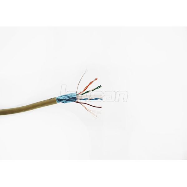 Flexible Cat6 FTP Sranded Cat6 Copper Cable , 50U Gold Plated Cat6 RJ45 Patch