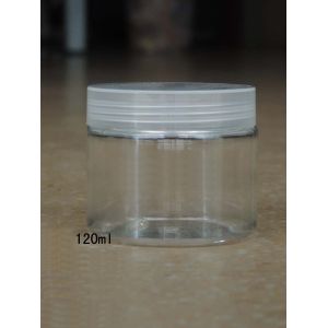 Wholesale 120G &amp; 120ML PET Round Cosmetic Packaging/Cream Jar /Aluminum Jars With Screw Cap from china suppliers