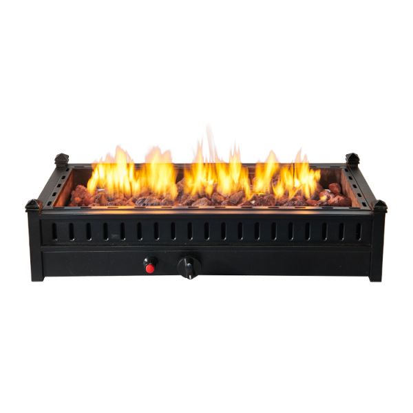 Mini Outdoor Alloy Rectangular Table Top Fire Pit Propane Gas