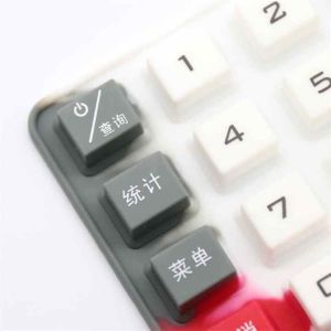 Matte/Glossy Surface Silicone Rubber Key with Customized Thickness for Products