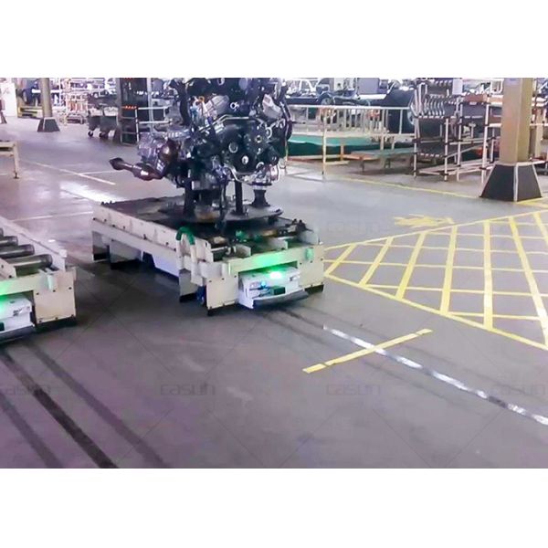 DC24V Unmanned AGV Warehouse Automation , Intelligent Automated Guided Carts