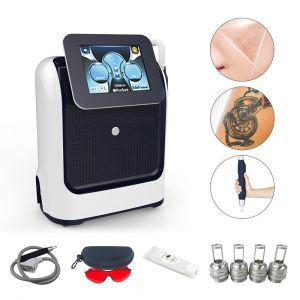 Portable 10.4 Inch Touch Screen Q Switched Nd Yag Laser Tattoo Removal Pico