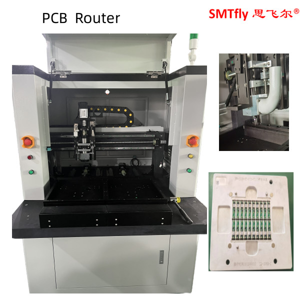 PCB Depaneling CNC Router Machine With HFC Control Cards And Static Cleanup