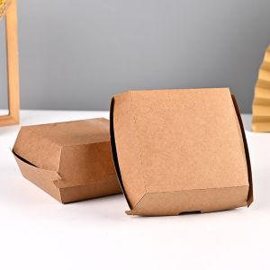 Recyclable Burger Hot Dog Box French Fries Boxes Container Cardboard Paper