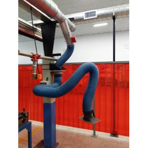 Wholesale Wall mounted welding fume flexible extraction arms for dust collection system from source extraction from china suppliers