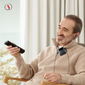 China Back Clip Big Volume Rechargeable Hearing Aid For Elderly Individuals With Severe Hearing Loss on sale