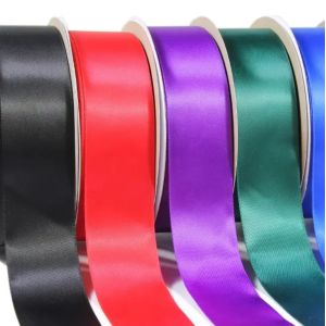 Polyester Satin Ribbon in 7X4X1.1 cm Package Size for Fashion Accessories