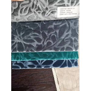 100% Polyester Italian Velvet Fabric Rainbow Brush Fabric Tear Resistant For