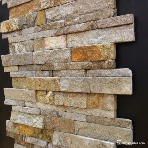 Natural stone Cheap China Red Granite Ledge Stone, Stacked Wall Cladding DE-34