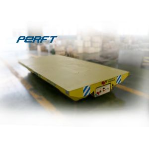 Battery Operated Platform Rail Transfer Cart For Materials Handling