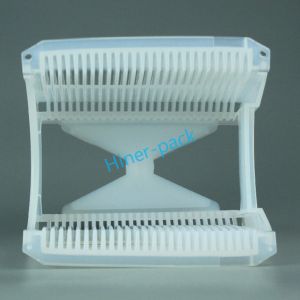 Customized 150mm White Wafer Cassette Box Packing Material ESD Protection