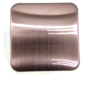 China 0.2mm  Hairline Rose Gold Colored Stainless Steel Sheet For High Class Restaurants  Hotel on sale