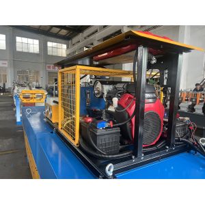 0.4-0.8MM Galvanized Steel Gasoline Engine Portable KR18 Roll Forming Machine