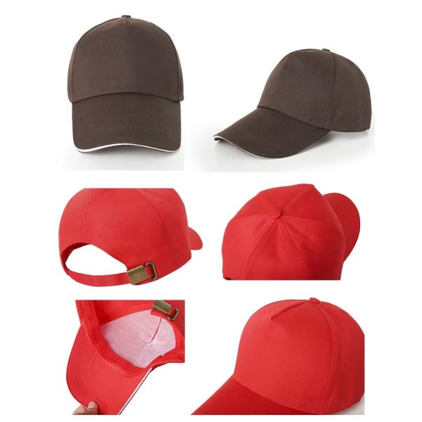 Kids 55cm 6 Panel Baseball Caps With Custom Logo Rubber Patch