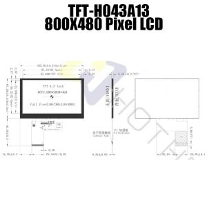 4.3" TFT LCD Display Module With LVDS Interface