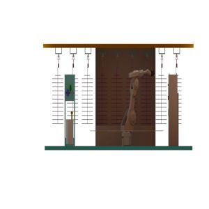 On Line Traking 1.2m Automatic Spray Coating Machine IP67 For Door Handle