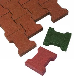 Customized Color Rubber Brick Paver