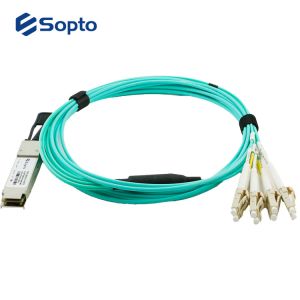 FTTH FTTB Duplex LC 5M 40g Qsfp Aoc Fiber Optic Transceiver