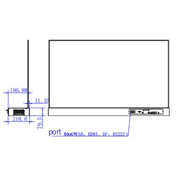 77 Inch Interactive 3D Touch Transparent OLED Screen Multi Colors for Supermarkets and Exhibitions