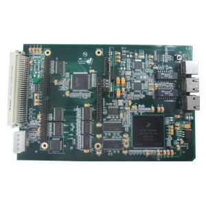 Double Side 1.6mm DVD Control Electronic PCB Assembly In White Silkscreen