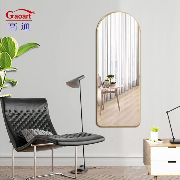 Up Gold Floor Standing Led Full Length Large Size Oval Wall Home Decor With