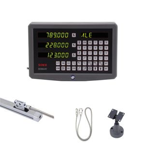 SDS6-2V SINO Dro 2 Axis Digital Readout System Kit With Linear Encoder For Lathe