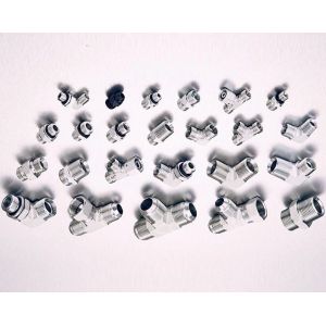 High Pressure Hose Hydraulic Fittings with Double Pipe Nipple and Medium Carbon