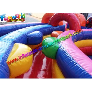 School Inflatable Obstacle Course Funworld Commercial Grade Giant Candy