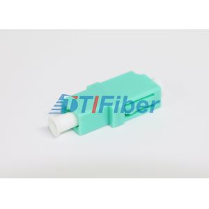 Gigabit Ethernet OM3 Aqua Optical Fiber Adapter For Fiber Optic Patch Cord