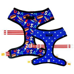 Nylon Adjustable Dog Harness Double Fun Soft Inner Padding Customized Size