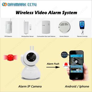 China Indoor wifi direct connection hd security camera with RF433 alarm sensors on sale
